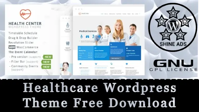 Healthcare WordPress Theme Free Download v29