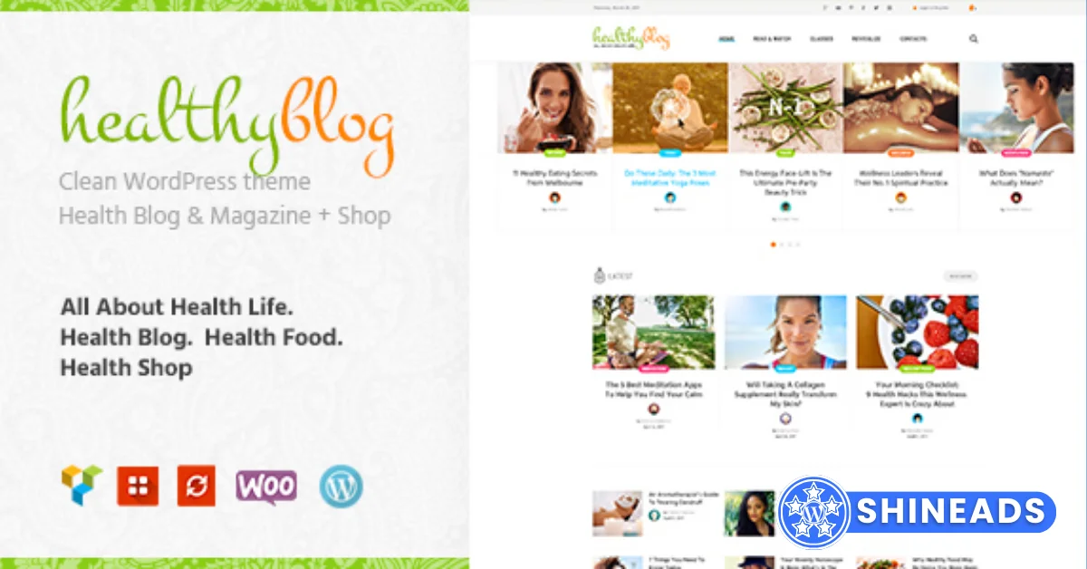 Healthy Living Theme – Blog with Online Store Theme Free Download v1.2.9