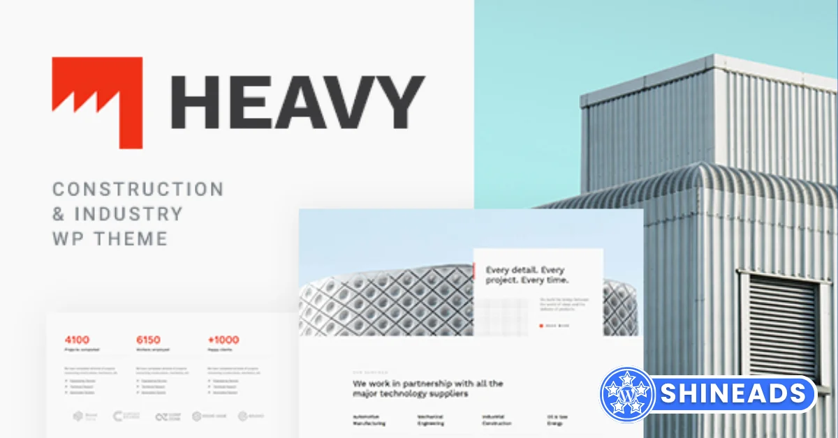 Heavy – Industrial WordPress Theme Free Download v1.2.1