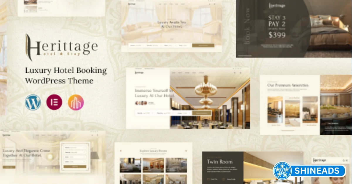 Herittage Theme – Hotel Booking WordPress Theme Free Download v1.1.0