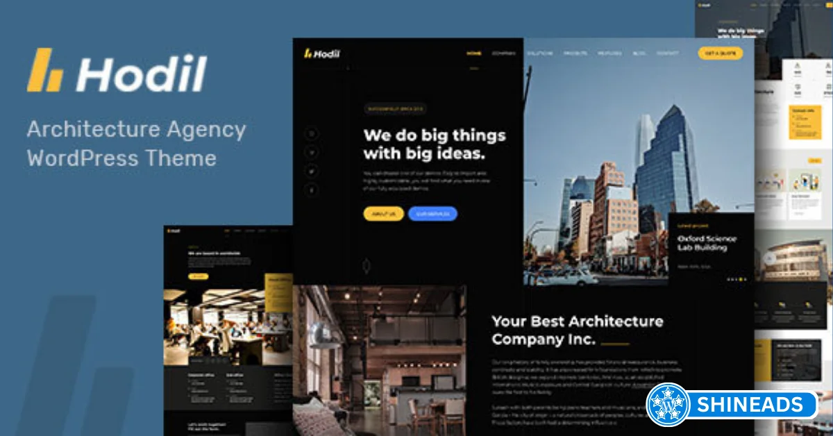 Hodil Theme – Architecture Agency WordPress Theme Free Download v4.0.0