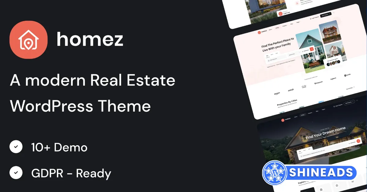 Homez – Real Estate WordPress Theme Free Download v1.0.0