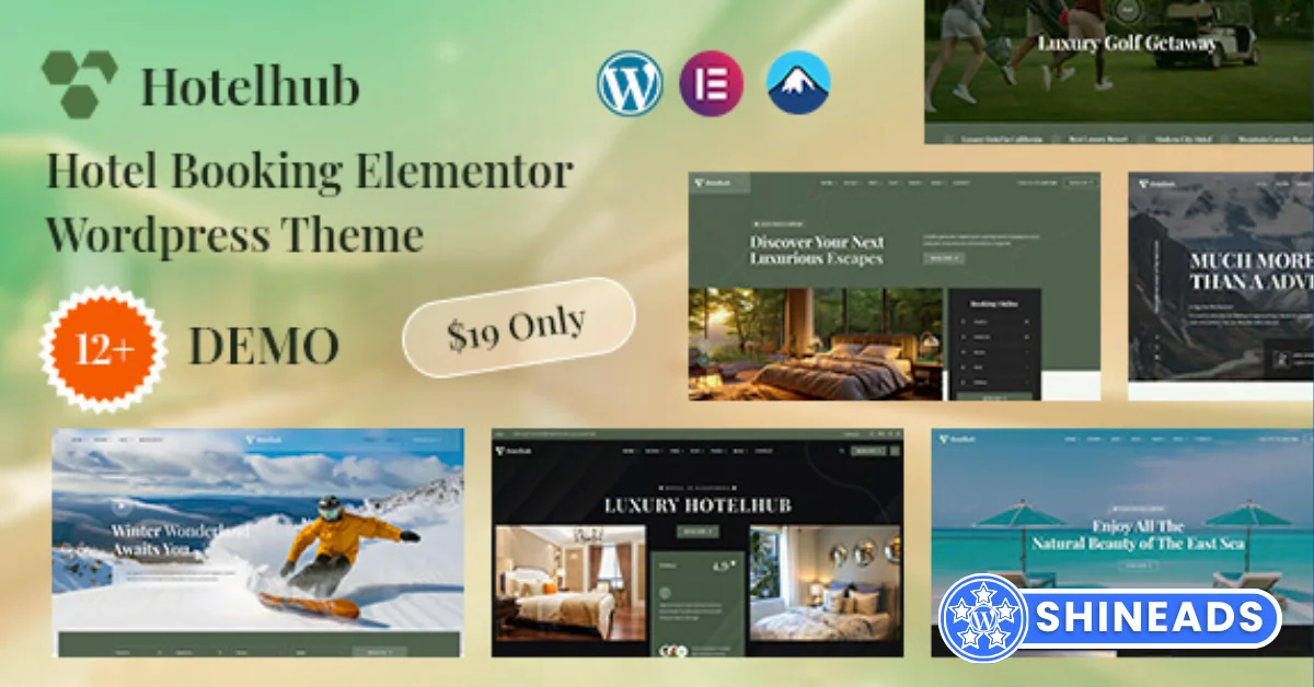 Hotelhub – Luxury & Resort Booking WordPress Theme  Free Download v1.0.0