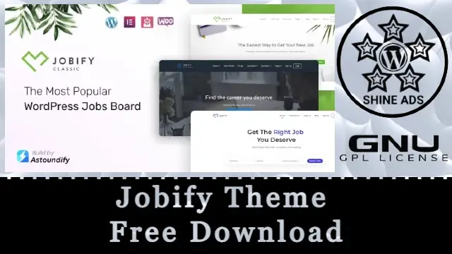 Jobify Theme Free Download v4.3.3