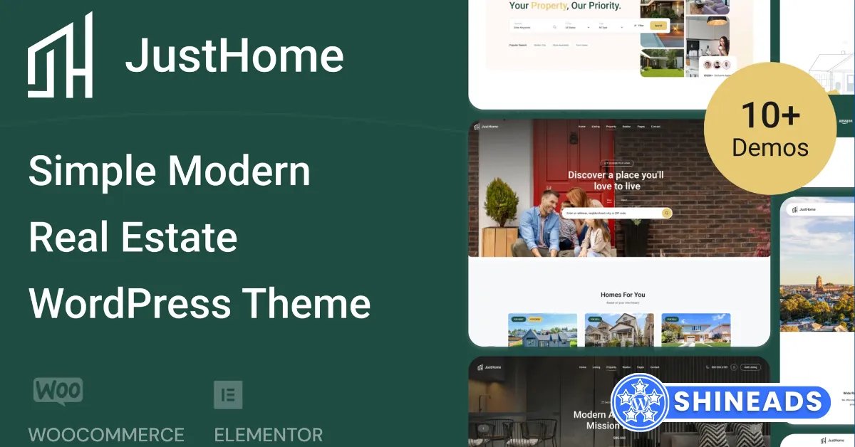 Justhome – Real Estate WordPress Theme Free Download v1.0.0