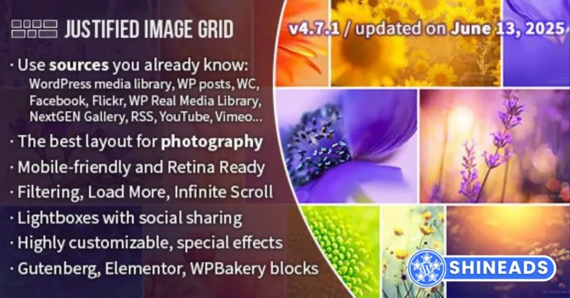 Justified Image Grid Plugin Free Download v4.8