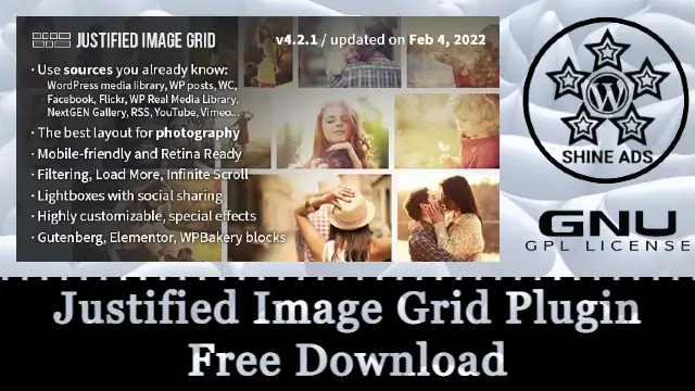 Justified Image Grid Plugin Free Download v4.8