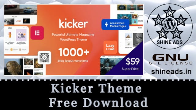 Kicker Theme Free Download v2.2.1