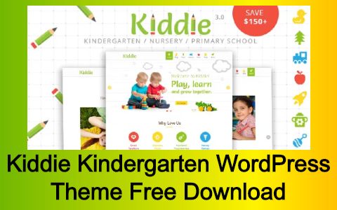 Kiddie Kindergarten WordPress Theme Free Download v4.1.16