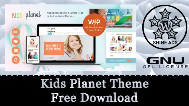 Kids Planet Theme Free Download v2.2.15