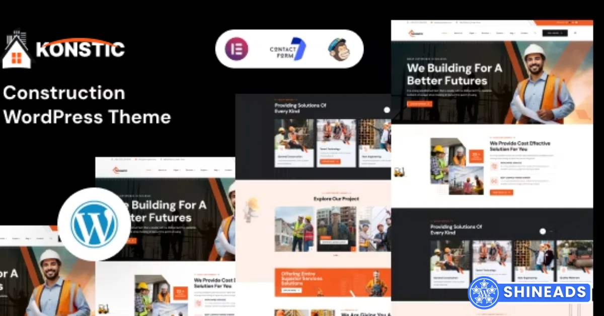 Konstic – Construction WordPress Theme Free Download v2.0