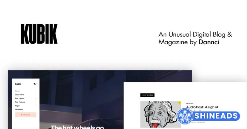 Kubik – An Unusual Digital Blog & Magazine WordPress Theme Free Download 1.6