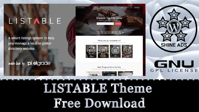 LISTABLE Theme Free Download v1.15.6
