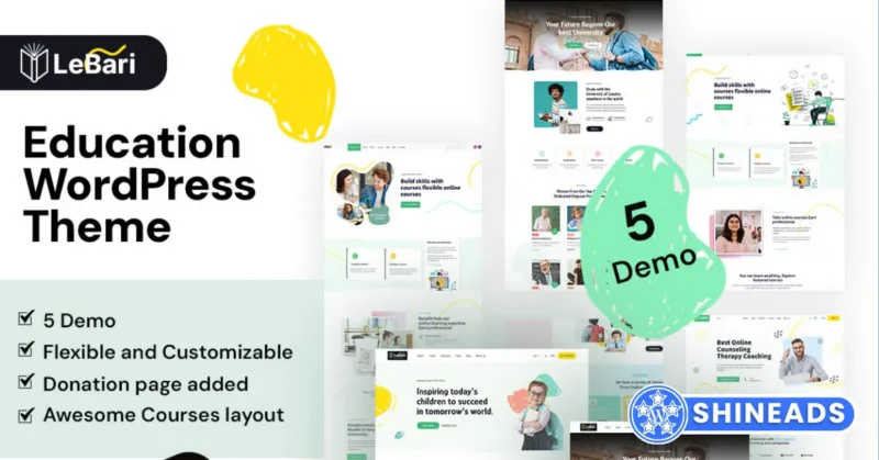 LeBari – Education WordPress Theme Free Download 2.6
