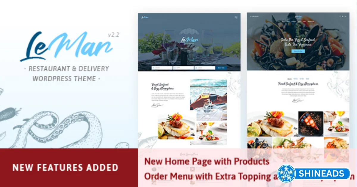 LeMar – Seafood Restaurant WordPress Theme  Free Download v2.4.1