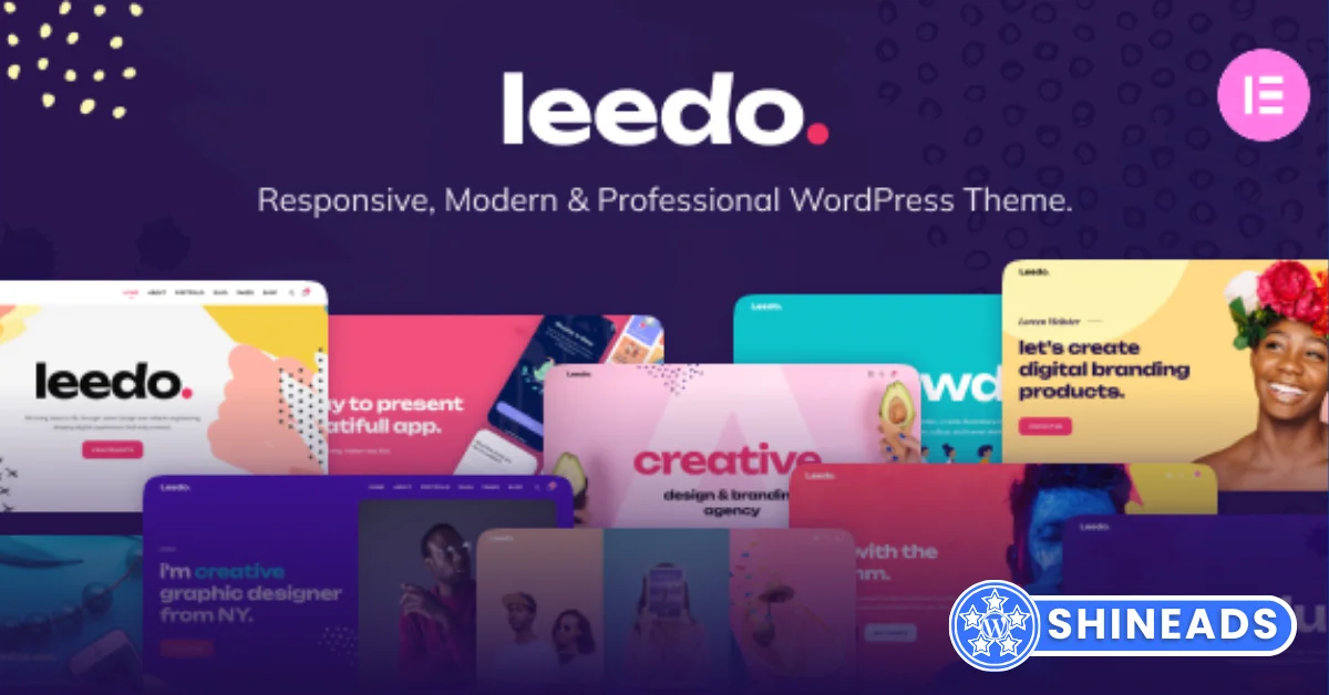 Leedo Theme – Modern, Colorful & Creative Portfolio WordPress Theme Free Download v3.0.0
