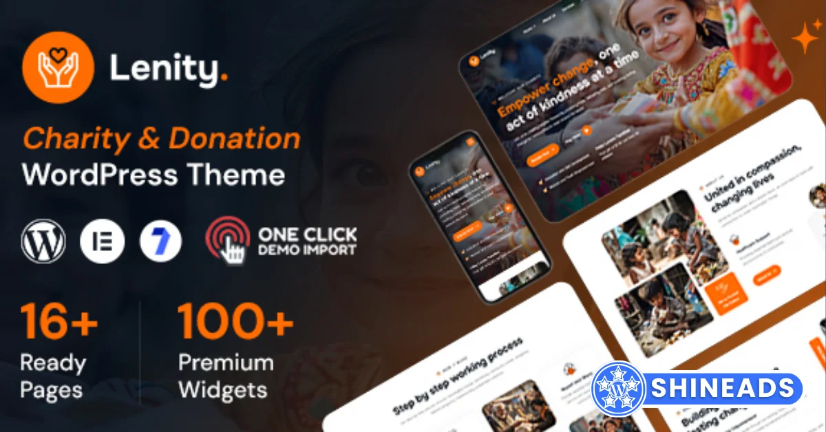 Lenity – Charity & Donation WordPress Theme  Free Download v1.0.1