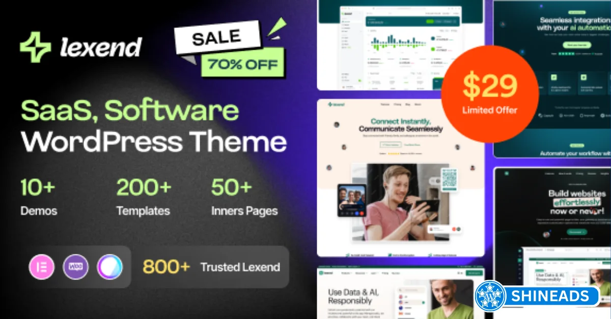 Lexend Theme – Software, SaaS & Startup WordPress Theme Free Download v2.0