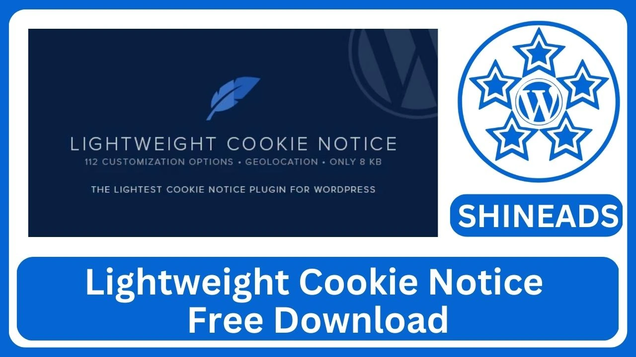 Lightweight Cookie Notice Free Download v1.25