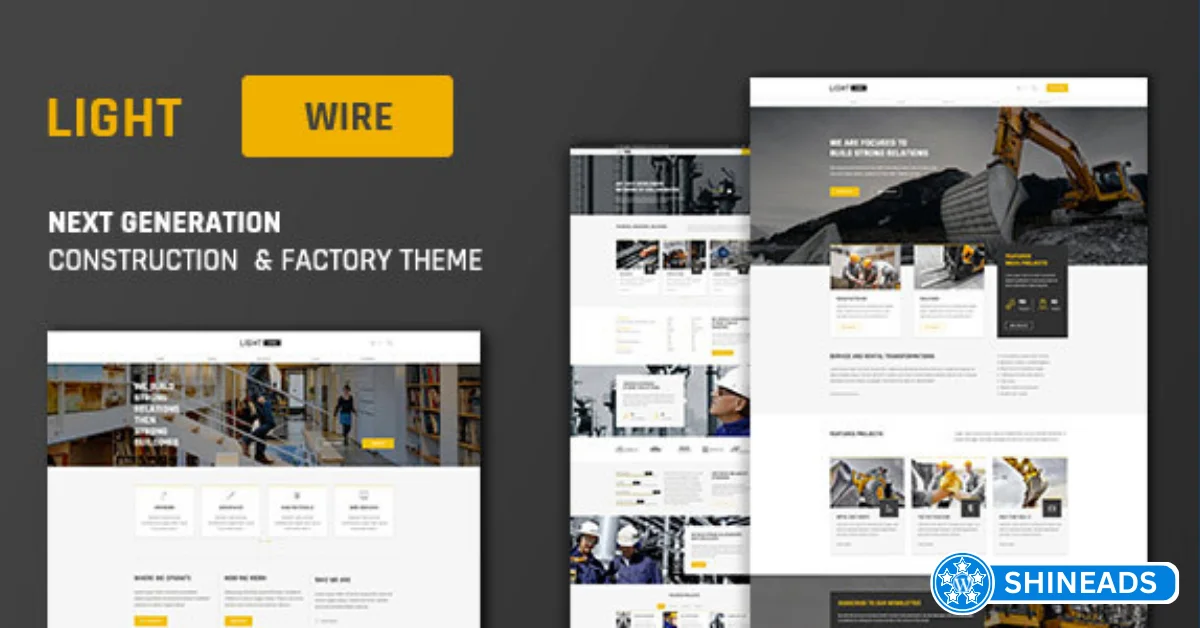 Lightwire Theme – Construction And Industry Theme Free Download v1.4.8
