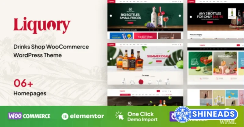 Liquory – Drinks Shop WooCommerce Theme Free Download v1.3.8