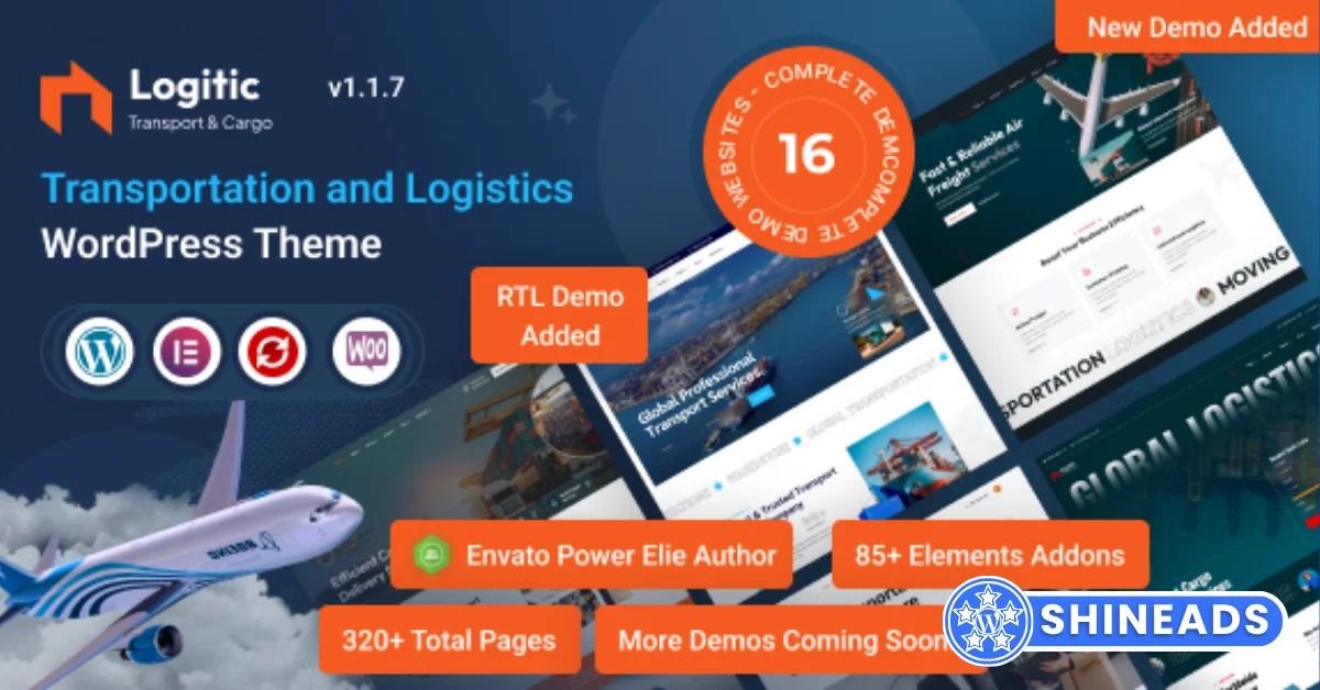 Logitic Theme – Transportation & Logistics WordPress Theme Free Download v1.2.3