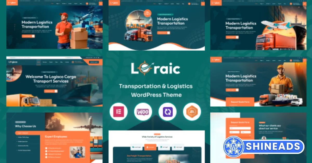 Loraic – Transportation & Logistics WordPress Theme  Free Download v1.0.5