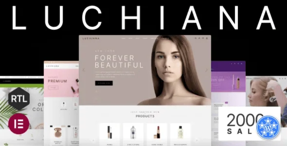 Luchiana Cosmetics Beauty Shop Theme Free Download v4.3.1