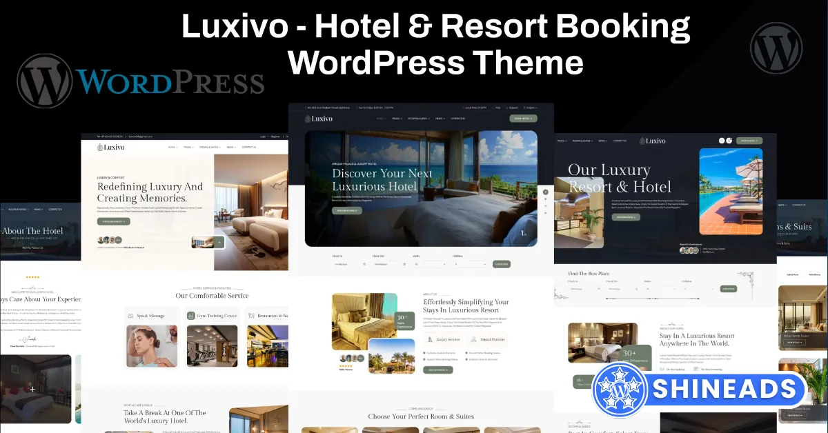 Luxivo – Hotel & Resort Booking WordPress Theme Free Download v1.0.0