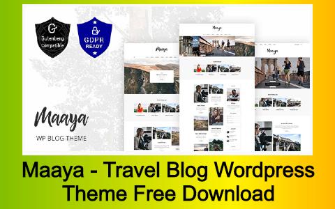 Maaya WordPress Theme Free Download v2.3
