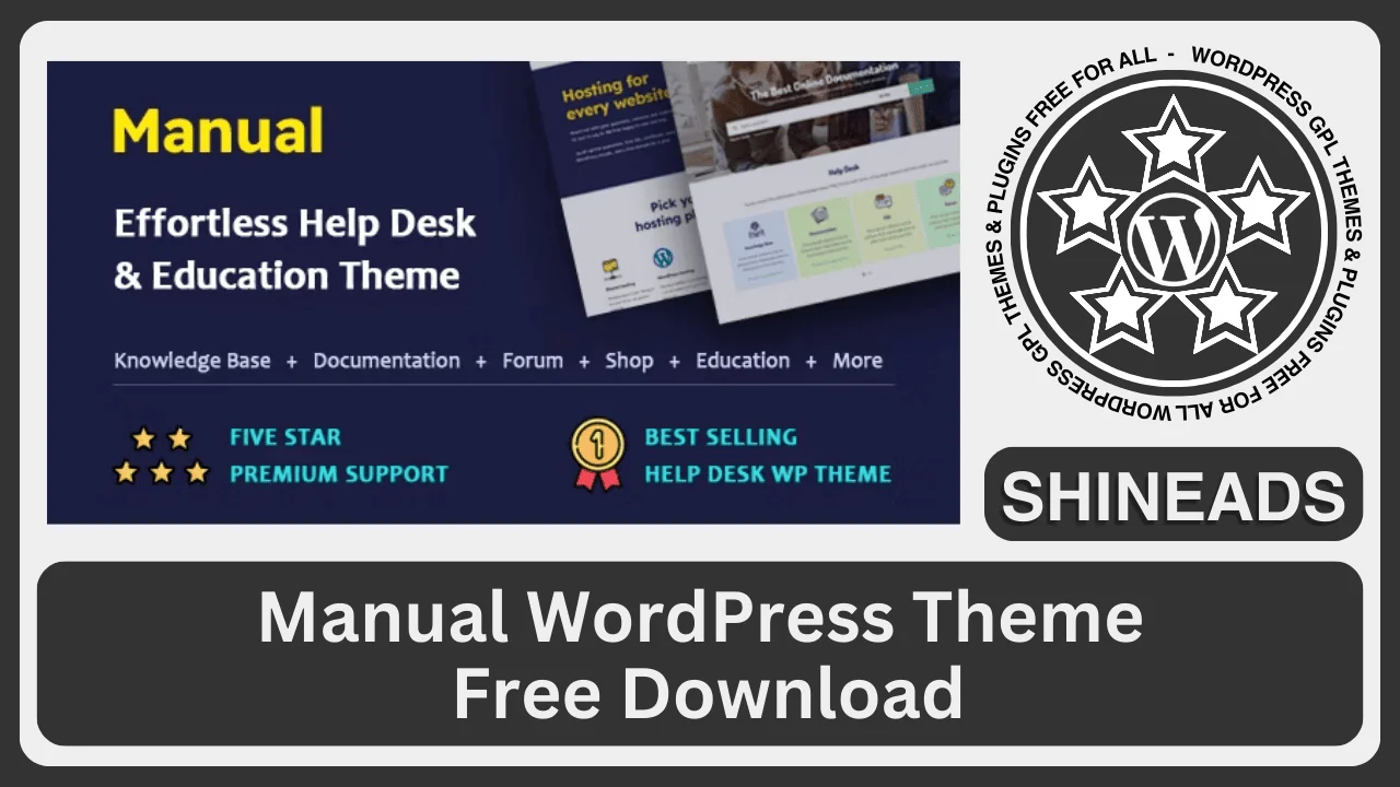 Manual WordPress Theme Free Download v7.5.4