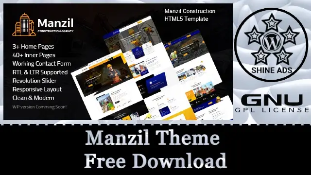 Manzil Theme Free Download v1.8