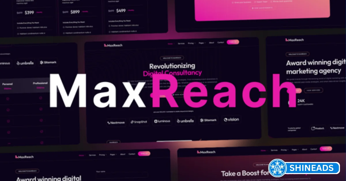 MaxReach Theme – SEO & Digital Agency WordPress Theme Free Download v3.4