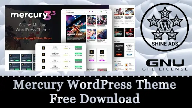 Mercury WordPress Theme Free Download v3.9.12