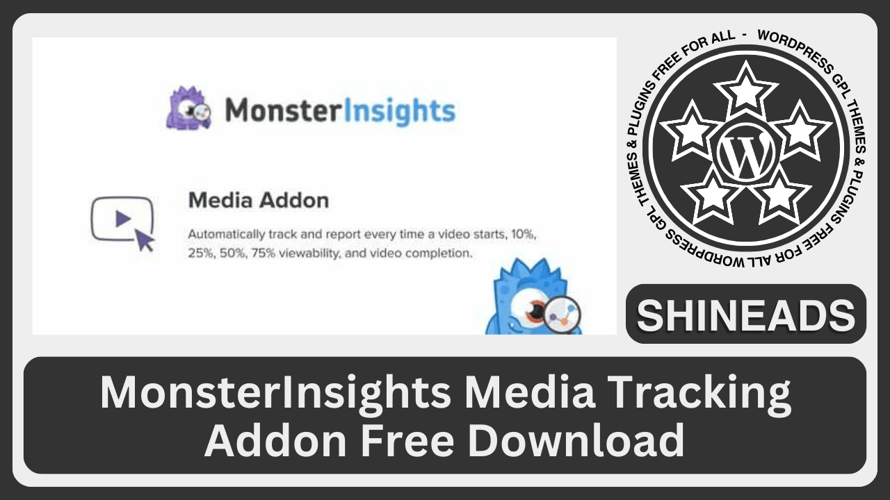 MonsterInsights Media Tracking Addon Free Download v1.1.4