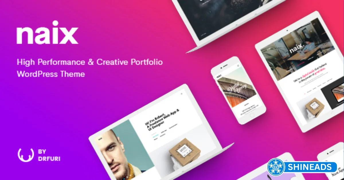 Naix Theme – Creative & High Performance Portfolio WordPress Theme Free Download v1.7.1