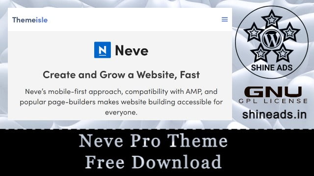 Neve Pro Theme Free Download v3.2.5