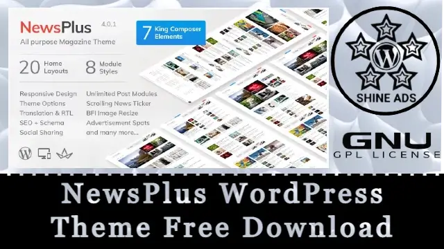 NewsPlus WordPress Theme Free Download v4.4.0