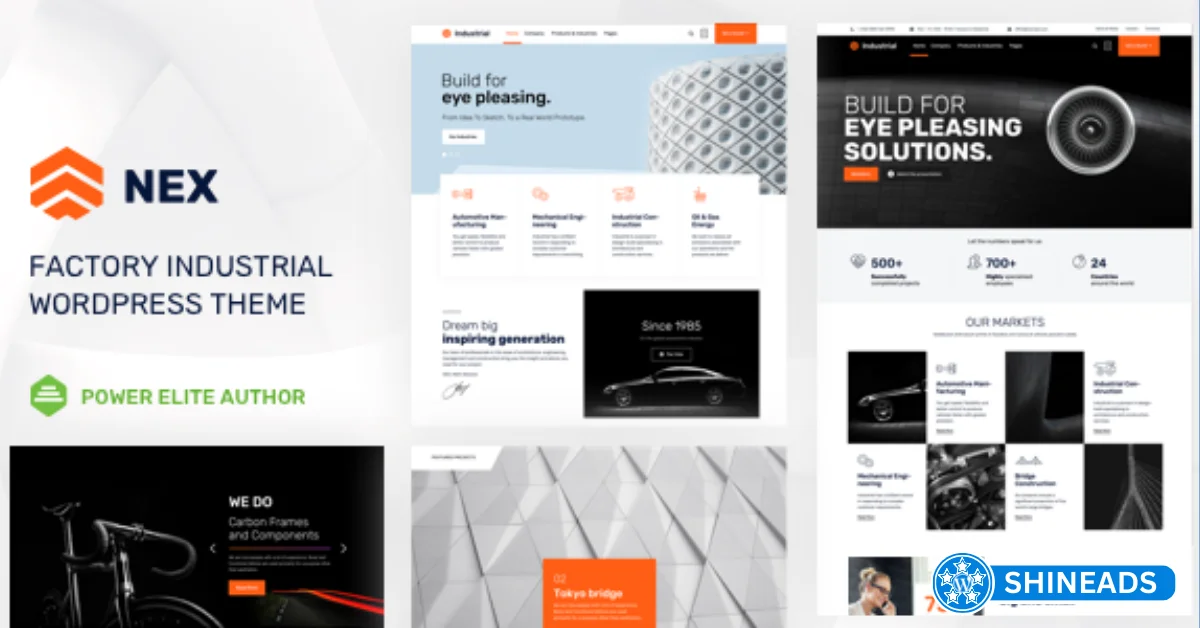 Nex Theme – Factory & Industrial WordPress Theme Free Download v40