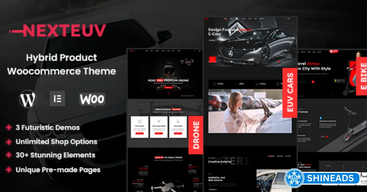 NextEuv Theme – EV Shop, Single Product Store WordPress Free Download v1.1.0