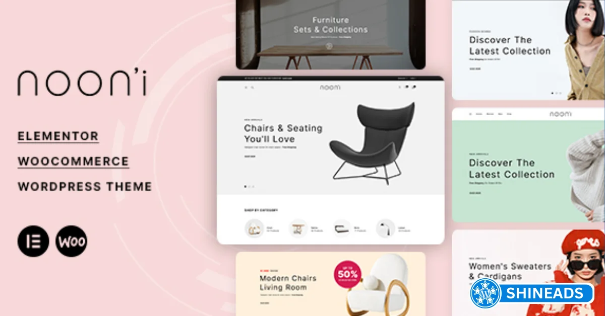 Nooni – Furniture & Fashion WooCommerce Theme  Free Download 1.5.1