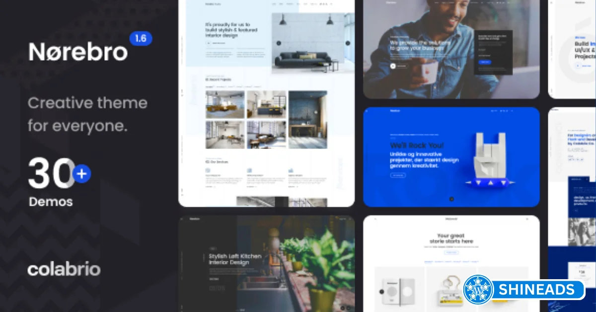 Norebro Theme – Creative Portfolio Theme for Multipurpose Usage Free Download v1.6.9
