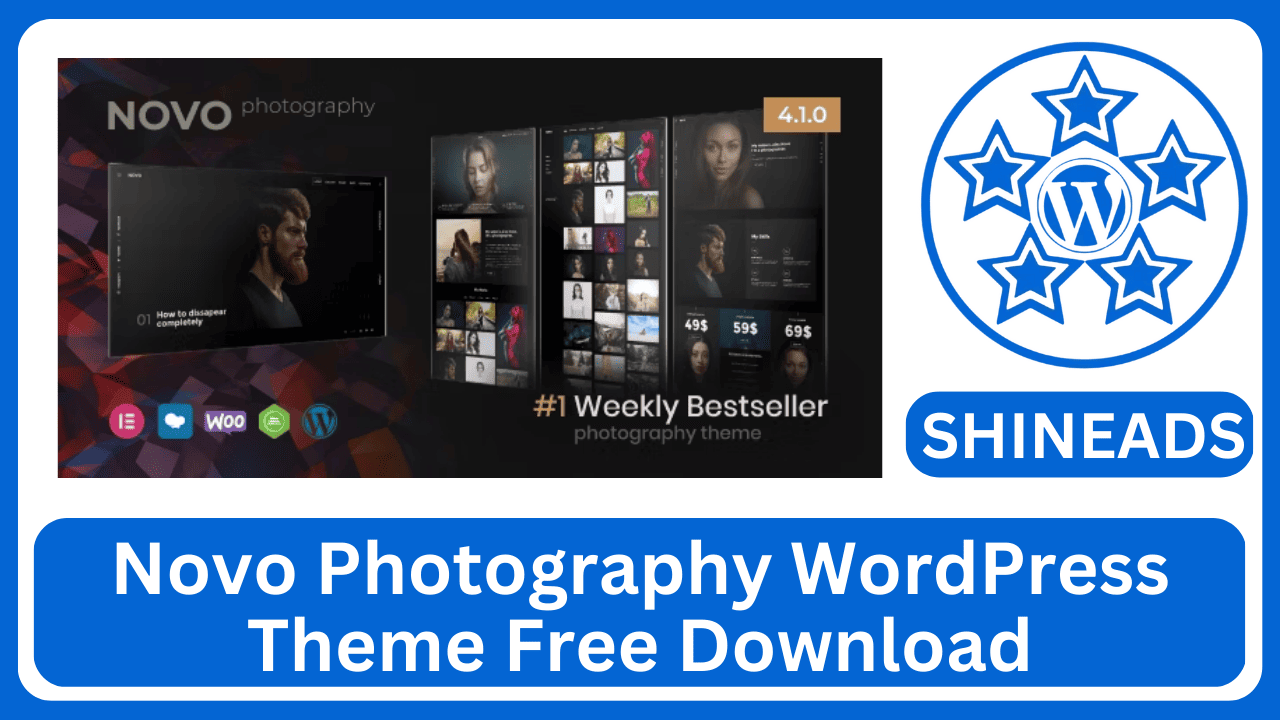 Novo Photography WordPress Theme Free Download v4.3.2
