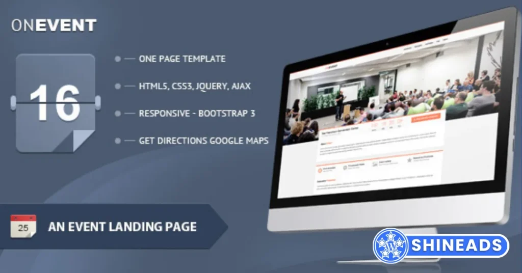 OnEvent - Special Event Landing Page