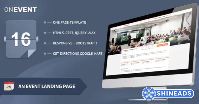 OnEvent – Special Event Landing Page Free Download 1.2.1
