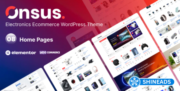 Onsus Theme – Electronics E-commerce WordPress Theme Free Download v1.1.1
