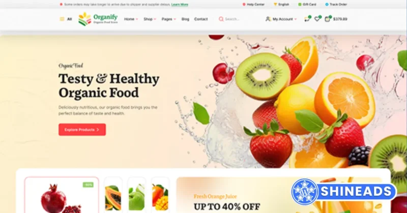 Organify – Organic Food Products WordPress Theme Free Download v1.0.1