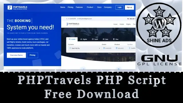 PHPTravels Free Download v8.0