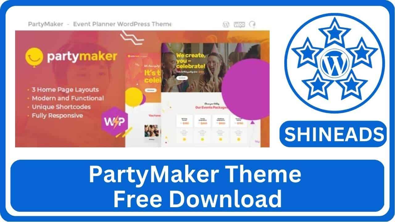 PartyMaker Theme Free Download v1.1.14