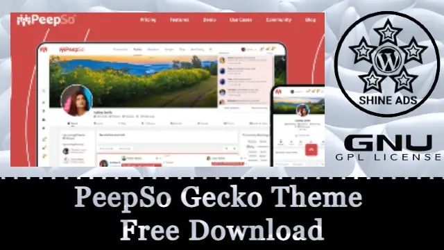 PeepSo Gecko Theme Free Download v9.0.1.0